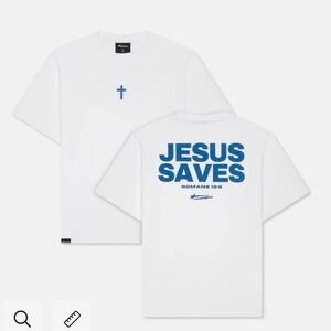 NWOT Revelation Apparel Jesus Saves Tee, Size XL.